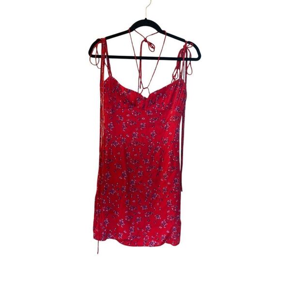 Rat & Boa Red and Purple Mini Dress - Picture 2 of 7